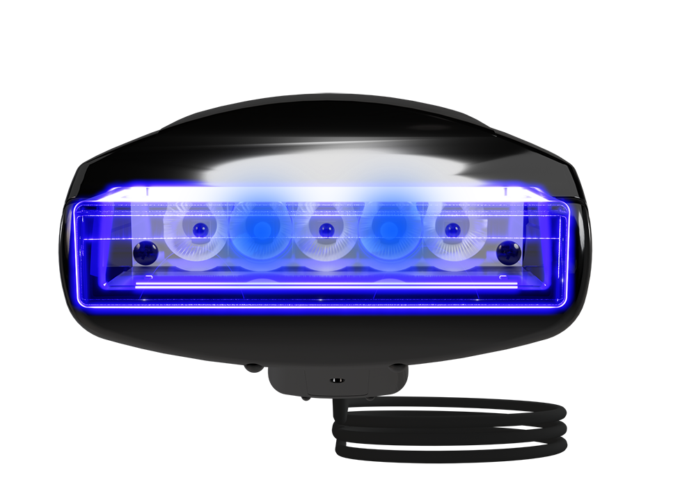 Ponteira acrílica EMIVET com LED azul