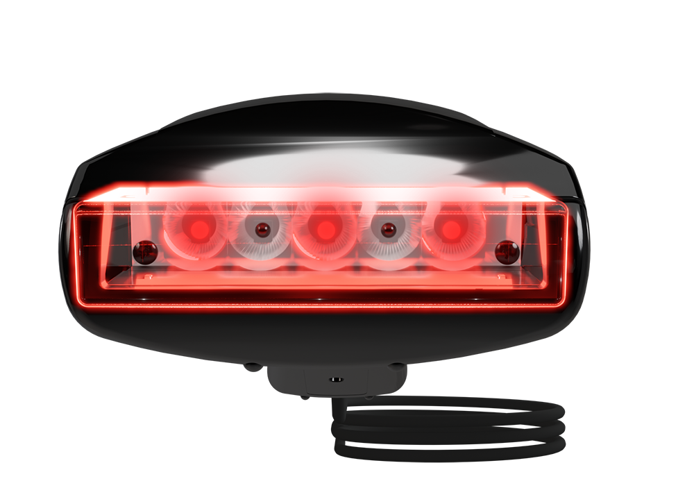 Ponteira acrílica EMIVET com LED vermelho